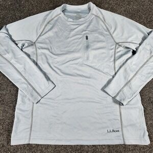 LL Bean Coolweave Technical Fishing Shirt Men's Medium Pullover‎ Hiking Outdoor
